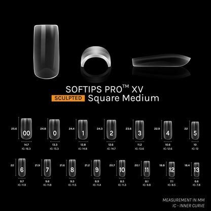 SOFTIPS PRO™ XV SCULPTED - SQUARE MEDIUM | Daily Health & Beauty