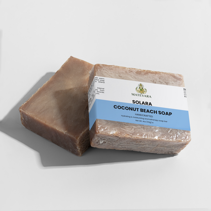 Solara Coconut Beach Soap | Moisturizing Bar Soap | 4 oz
