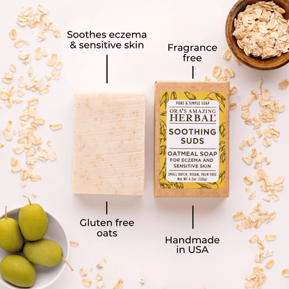 Soothing Suds Oatmeal Soap for Eczema & Sensitive Skin
