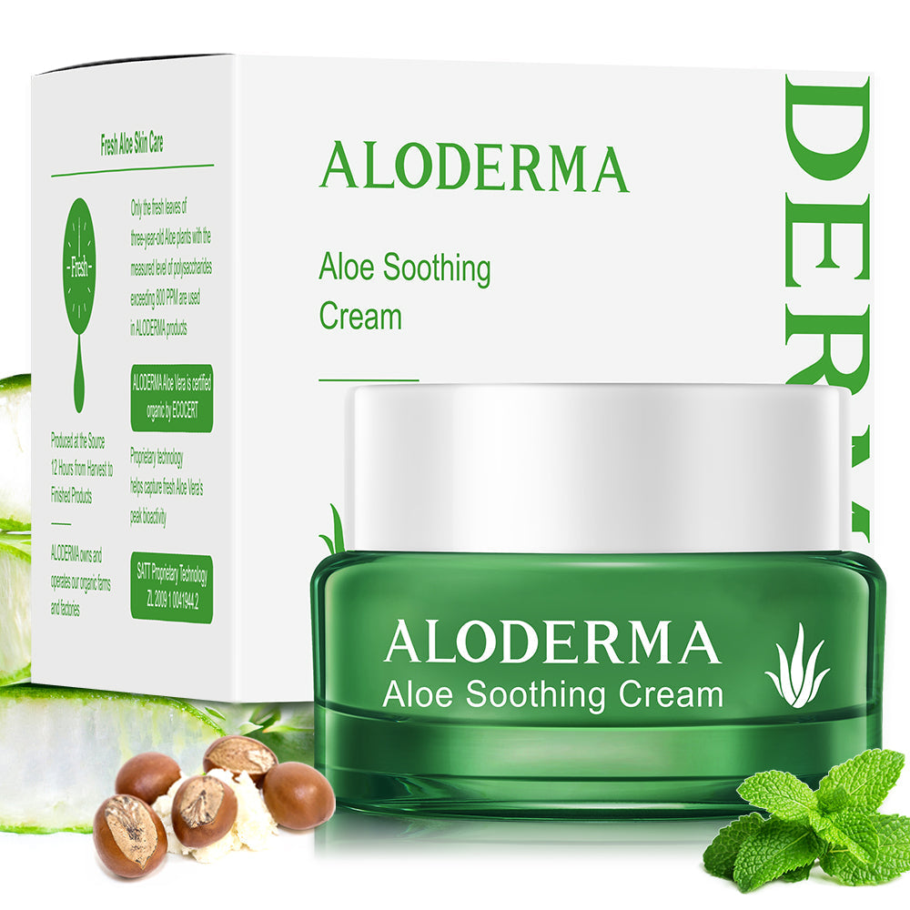 Crema calmante e hidratante de aloe