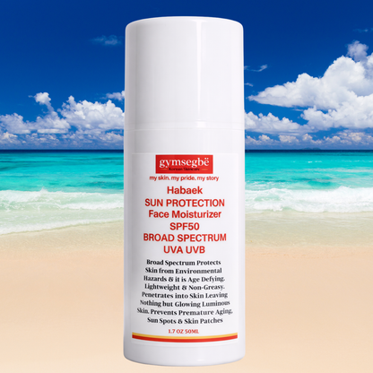 Crème Hydratante Visage Habaek Protection Solaire SPF50 | Peptides | Niacinamide
