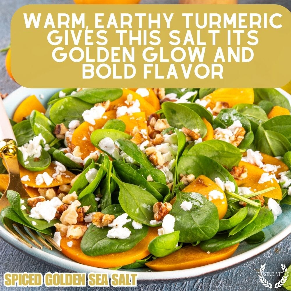 Sal marina dorada especiada