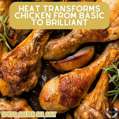 Sal marina dorada especiada