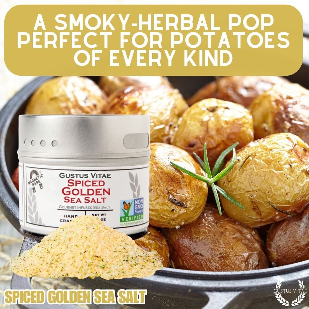 Sal marina dorada especiada