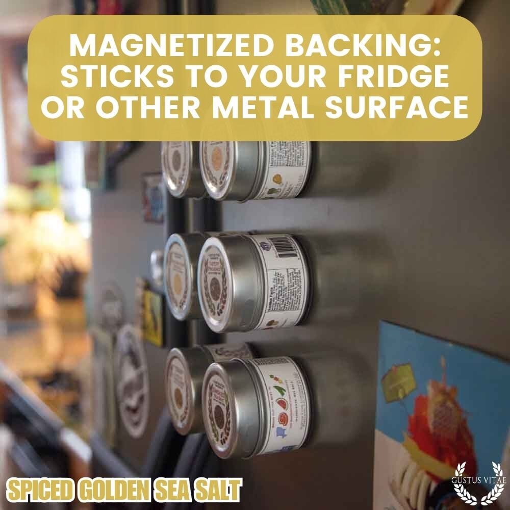 Sal marina dorada especiada