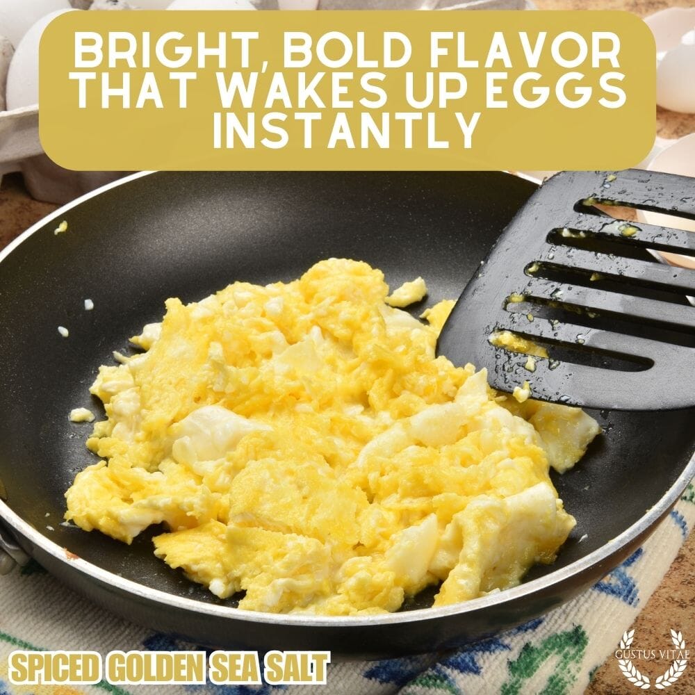 Sal marina dorada especiada