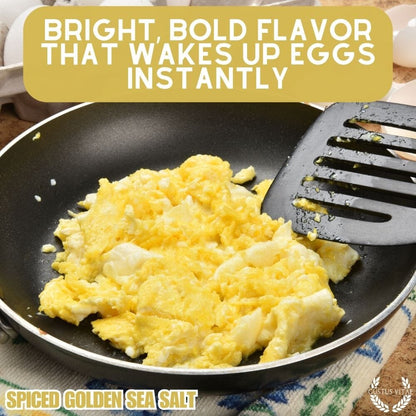 Sal marina dorada especiada