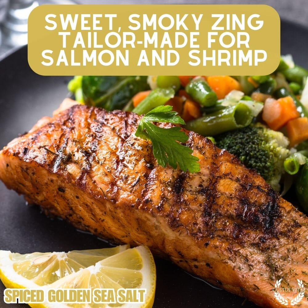 Sal marina dorada especiada