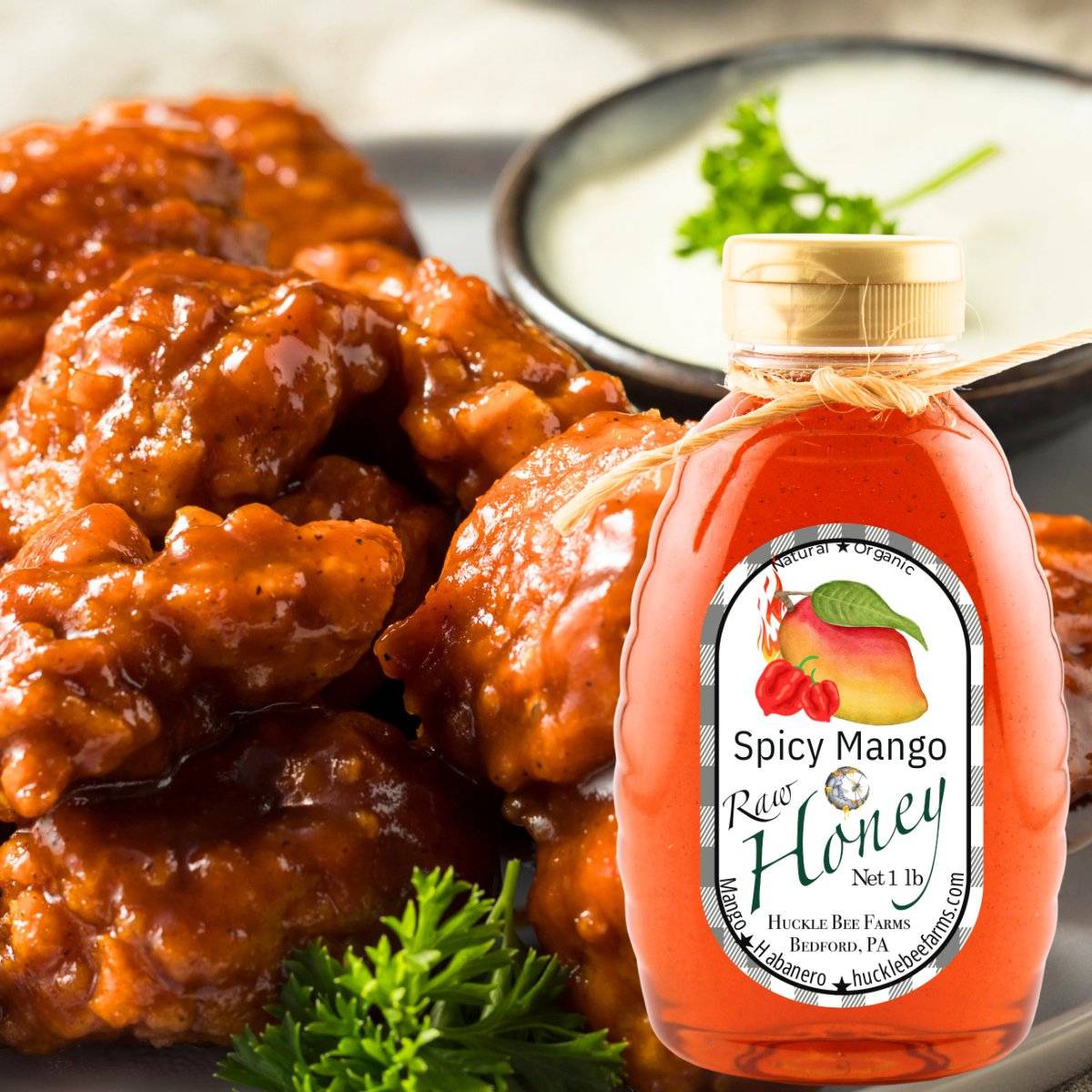 Spicy Mango Habanero Honey - Tropical Sweetness & Heat