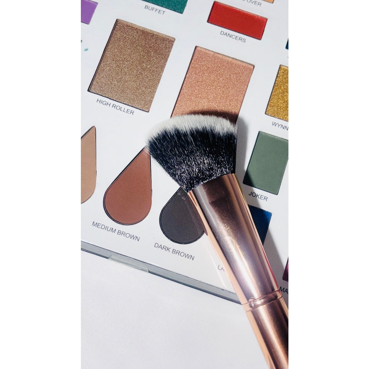 Rose Gold Angled Brush