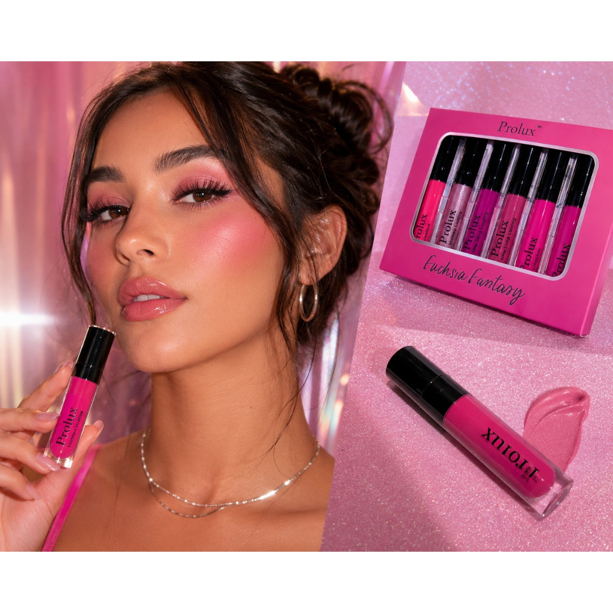 Coffret de brillants à lèvres Fantaisie Fuchsia