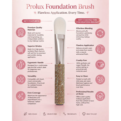 Brocha para base de maquillaje Prolux