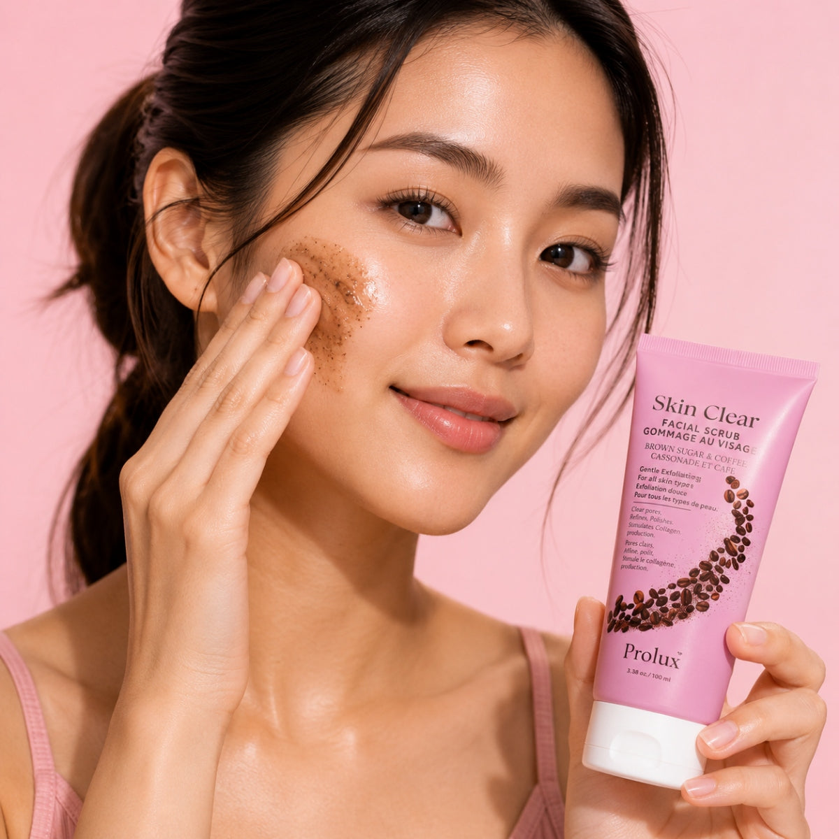 Skin Clear: Facial Scrub Brown Sugar & Coffee