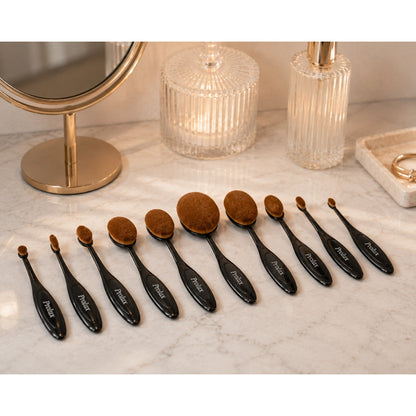 Ensemble de pinceaux ovales de luxe