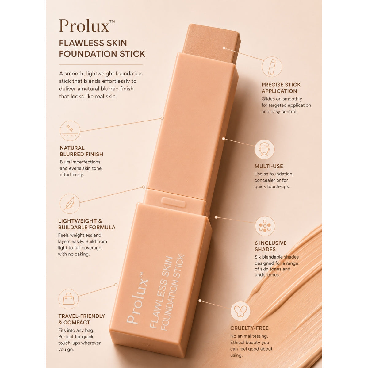 Base de maquillaje en barra Flawless Skin