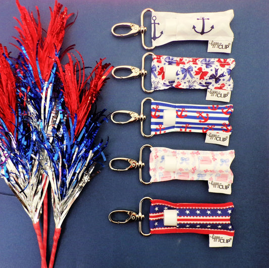 Star Spangled Bows LippyClip® Lip Balm Holder | Daily Health & Beauty