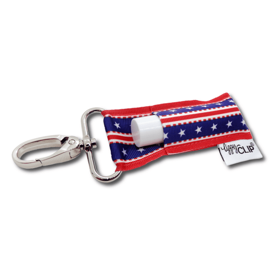 Stars and Stripes LippyClip® Lip Balm Holder | Daily Health & Beauty