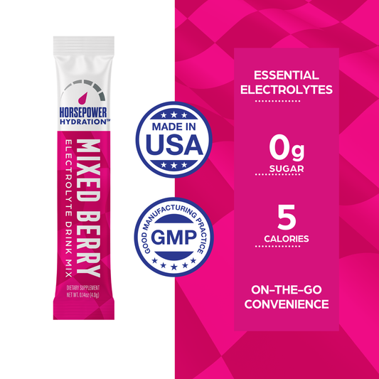 Mixed Berry Electrolyte Mix – Zero Sugar Premium Electrolyte Stick Packs (30 Sticks)