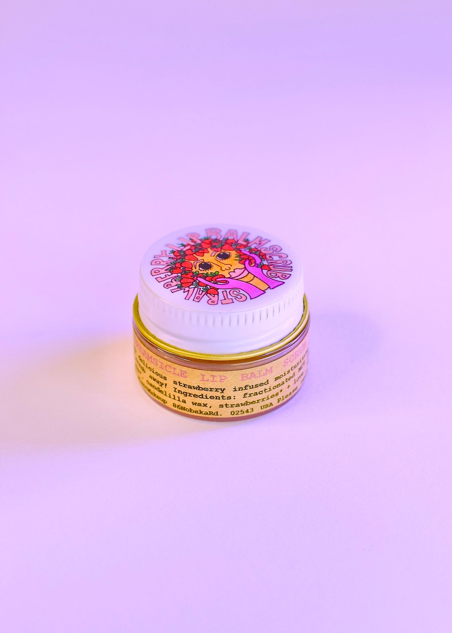 Baume exfoliant pour les lèvres Fraise Crèmesicle