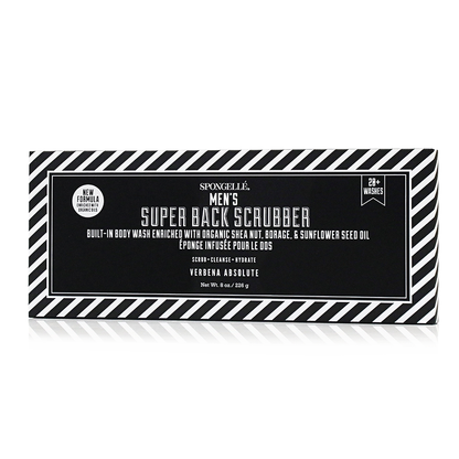 Men's Super Body Wash Infused Back Scrubber