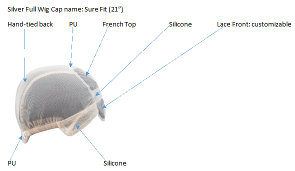 Michelle 10 | Euro Human Hair Sure Fit (French Top and Hand-Tied)