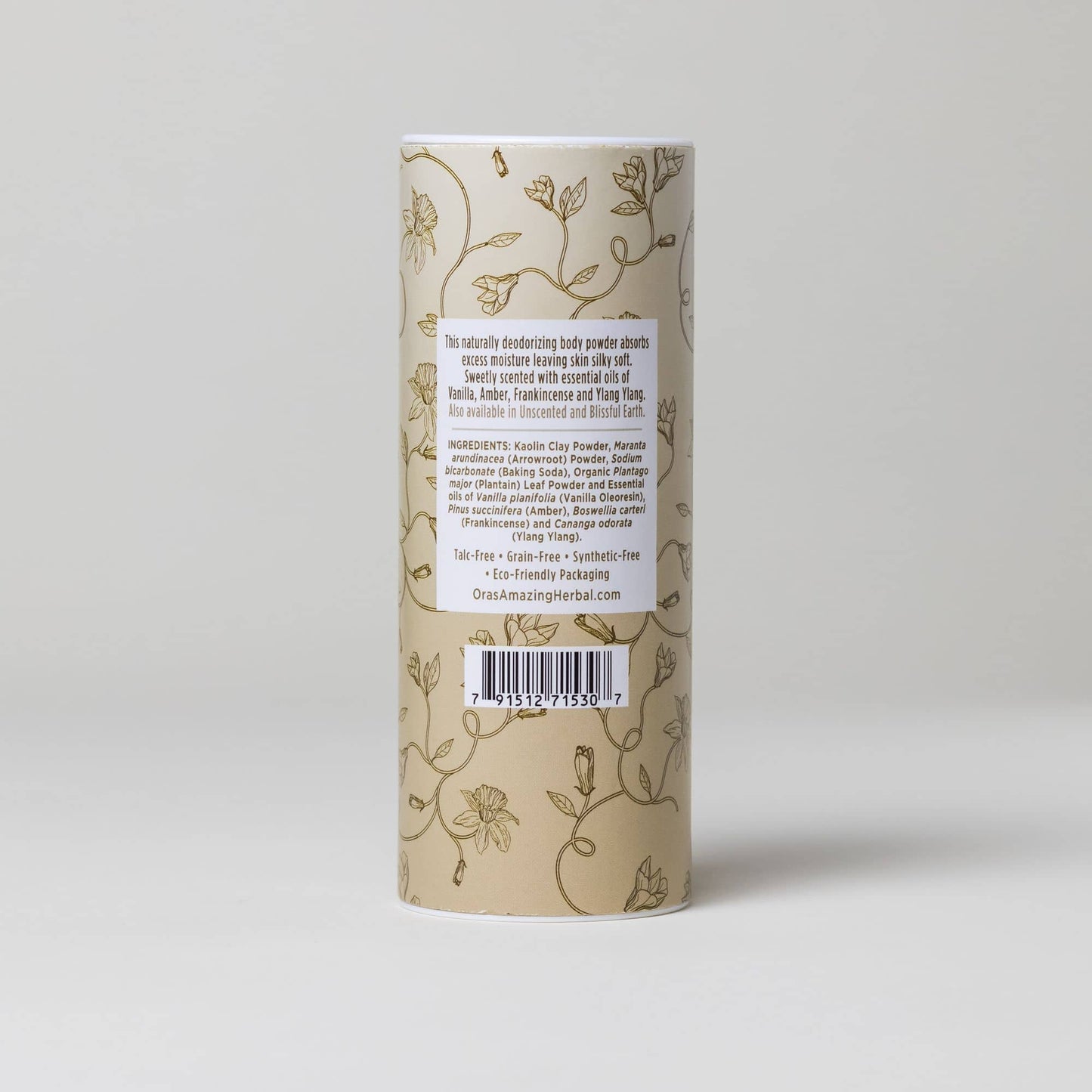 Talc Free Body Powder, Sweet Love Vanilla