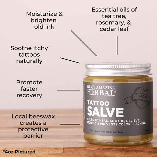 Tattoo Salve, Natural Tattoo Aftercare