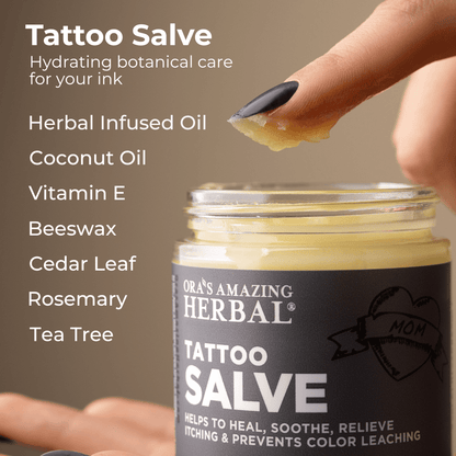 Tattoo Salve, Natural Tattoo Aftercare