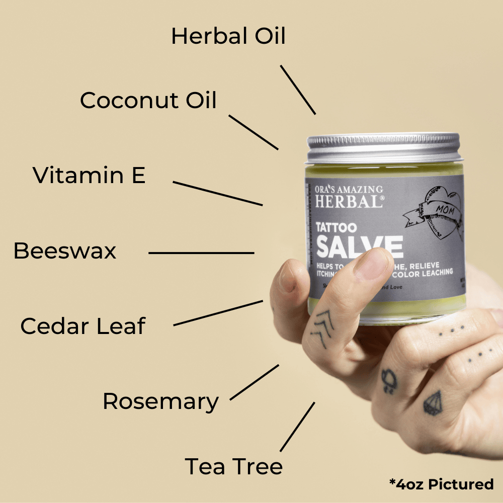 Tattoo Salve, Natural Tattoo Aftercare