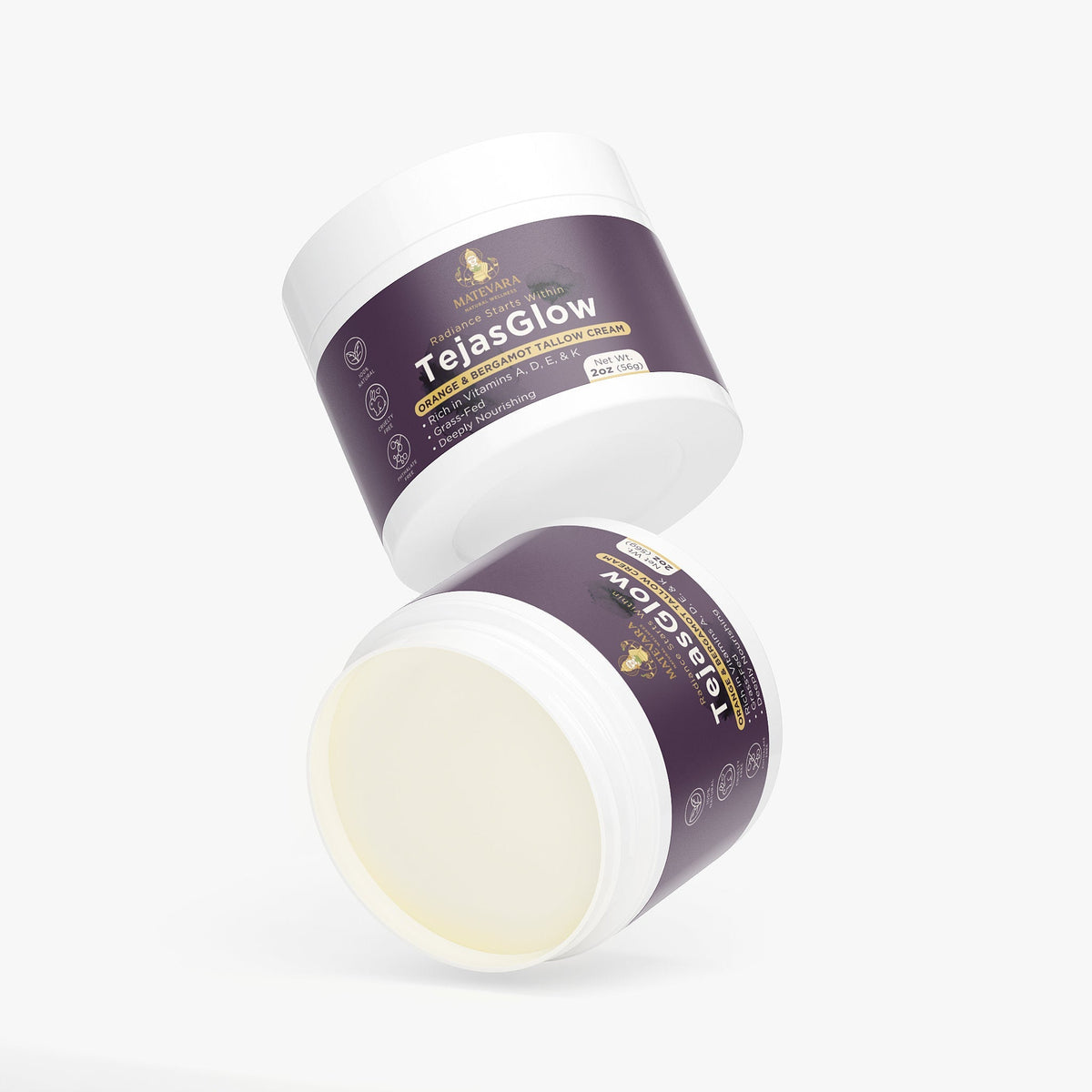 TejasGlow Tallow Cream | Moisturizing Body Cream | 2 oz