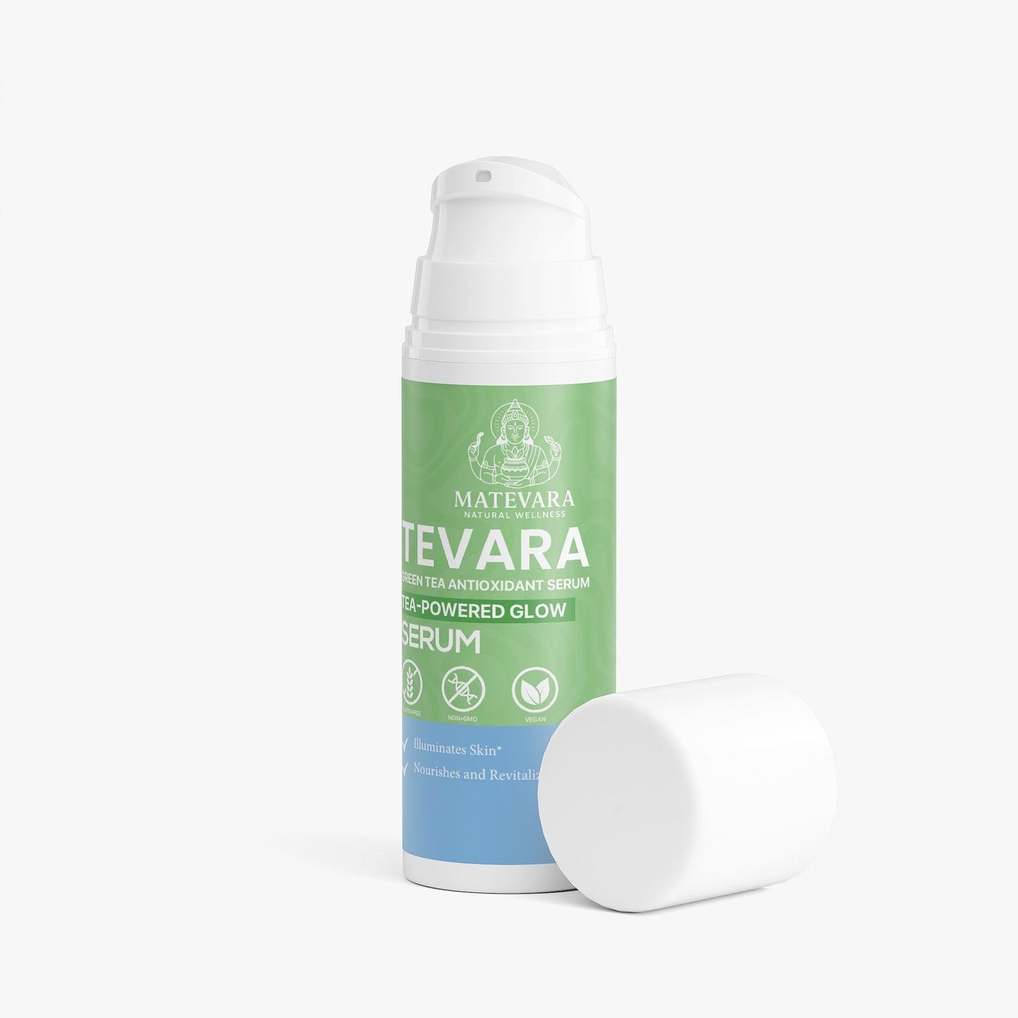Tevara Green Tea Antioxidant Serum | Hydrating Face Serum | 1 fl oz (30ml)