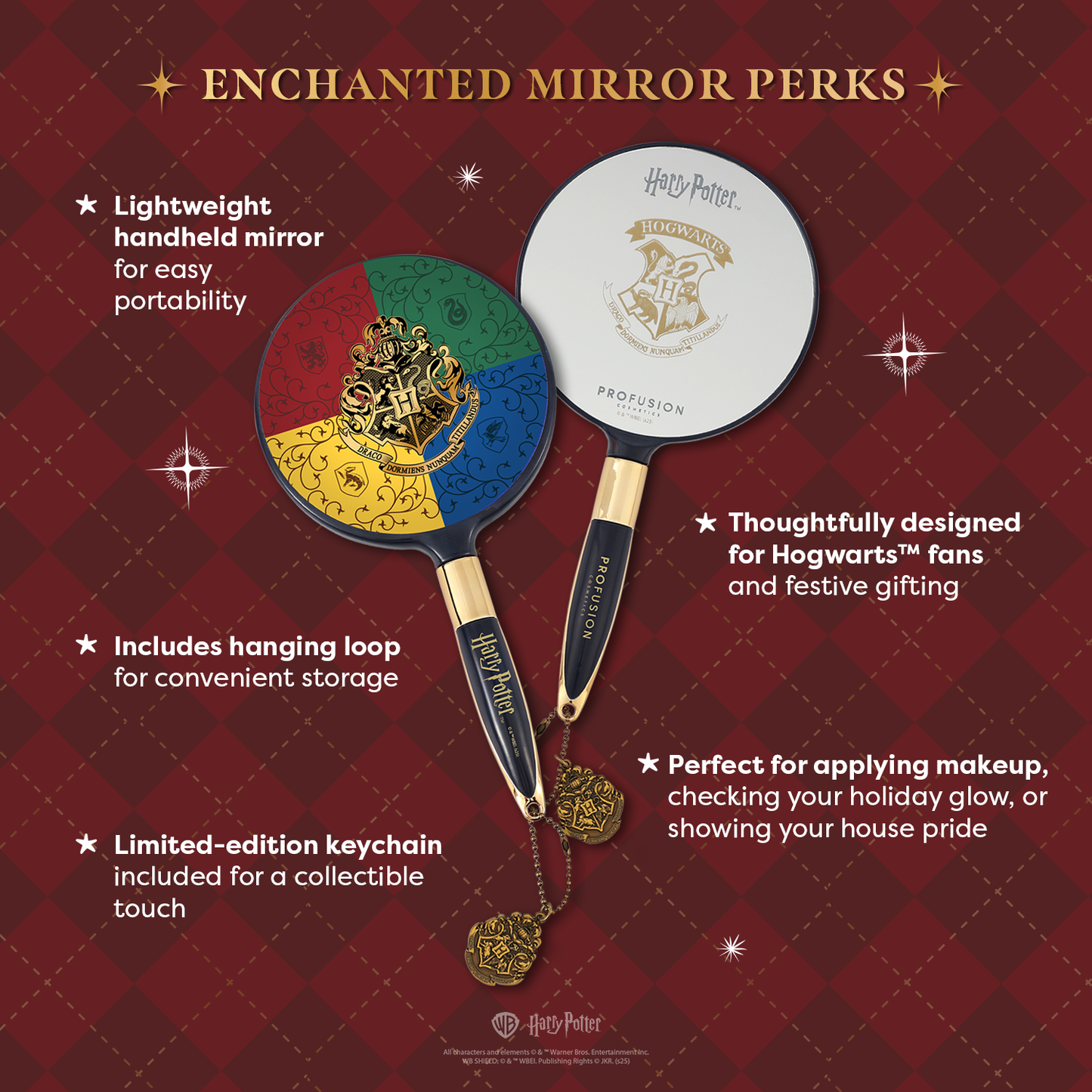 Harry Potter Holiday | Espejo de mano Hogwarts™ House Pride 