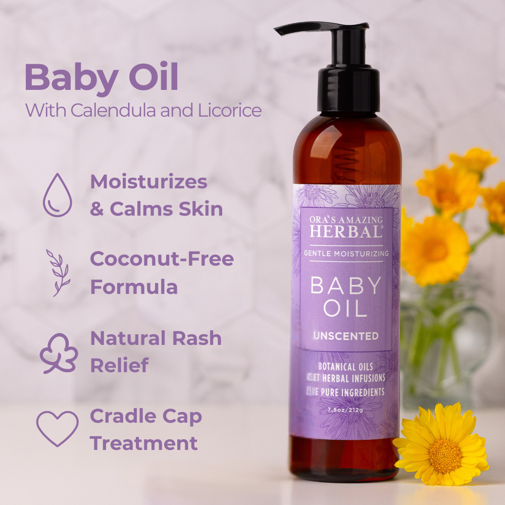 Aceite para bebé con caléndula y regaliz