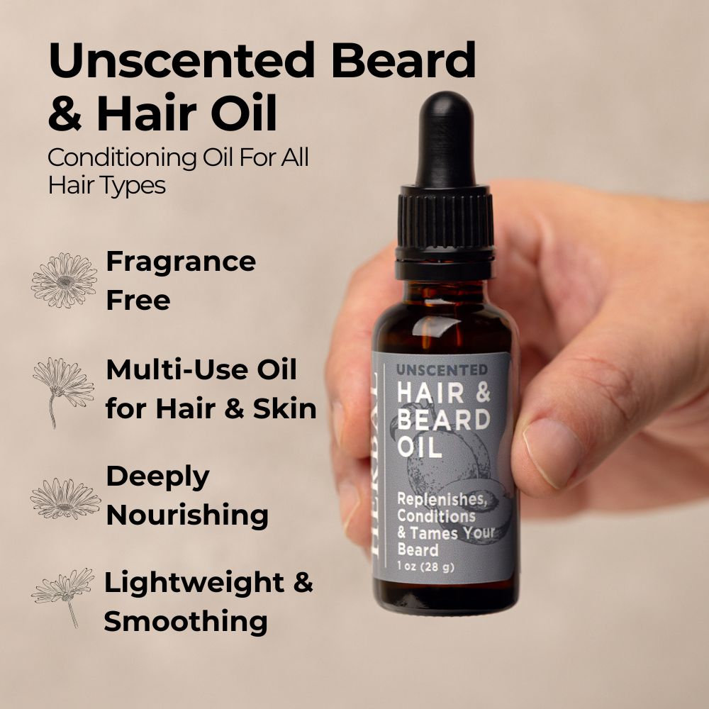 Unscented, Beard and Hair Oil