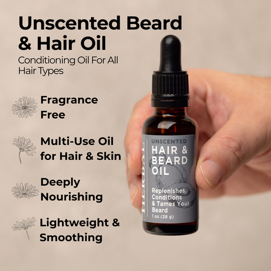 Unscented, Beard and Hair Oil