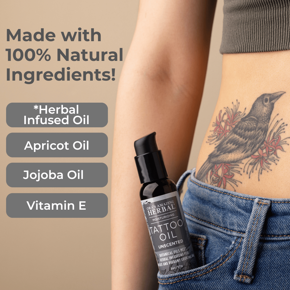 Huile de Tatouage, Soin Après-Tatouage Naturel