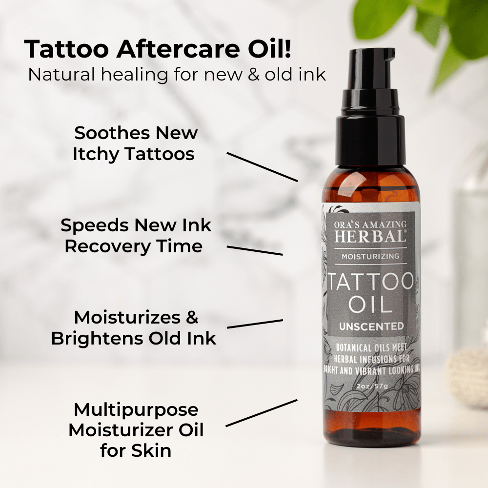 Huile de Tatouage, Soin Après-Tatouage Naturel