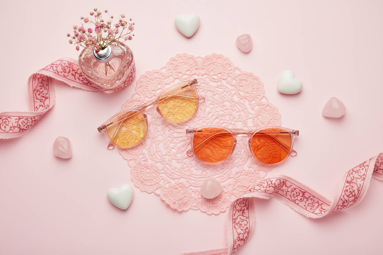 Rose Quartz Blue Light Blocking Glasses - DreamWalkerz Crystal Collection