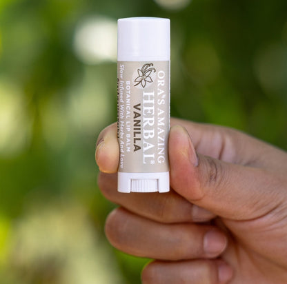 Natural Lip Balm, Herbal Infused, Vanilla