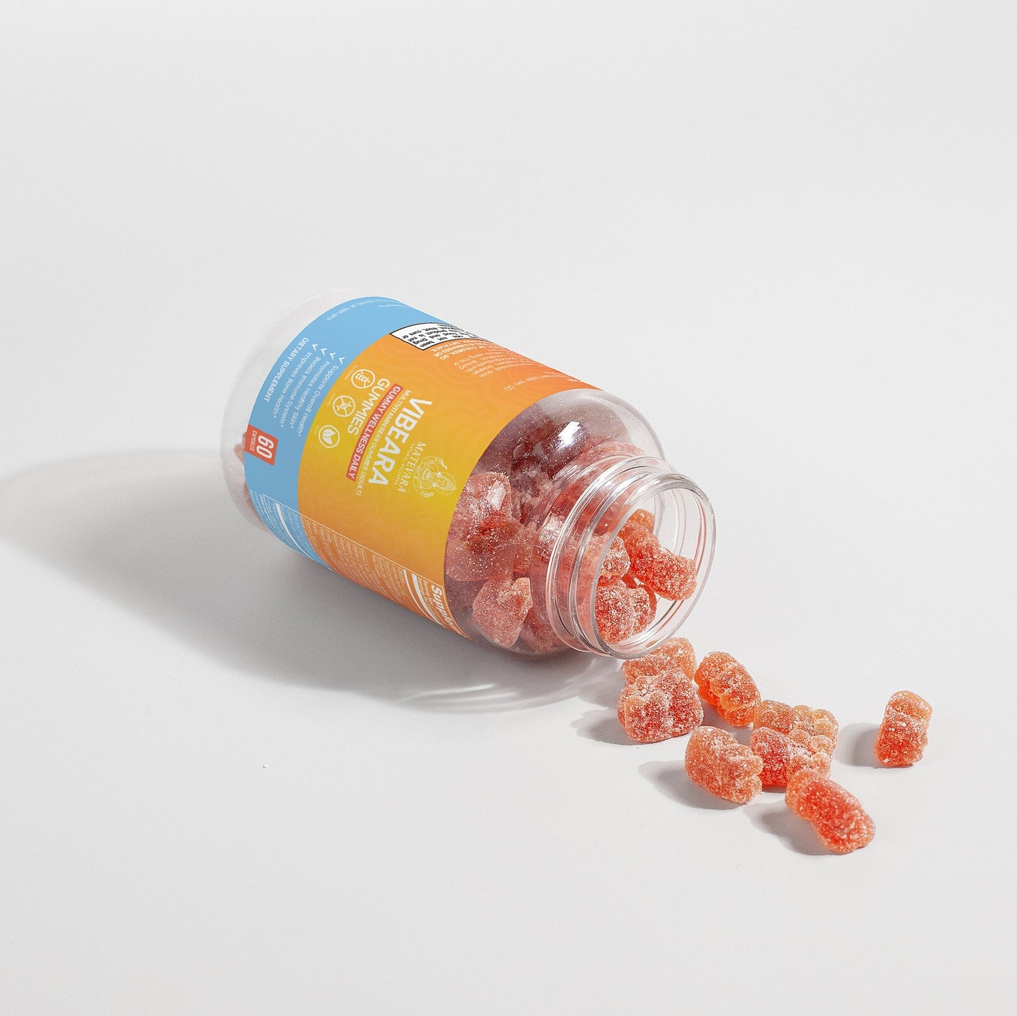 Vibeara Multivitamin Bear Gummies (Adult) | Immune & Wellness Support | Strawberry Flavor | Daily Chewable Gummies | 60 Count | USA Made*