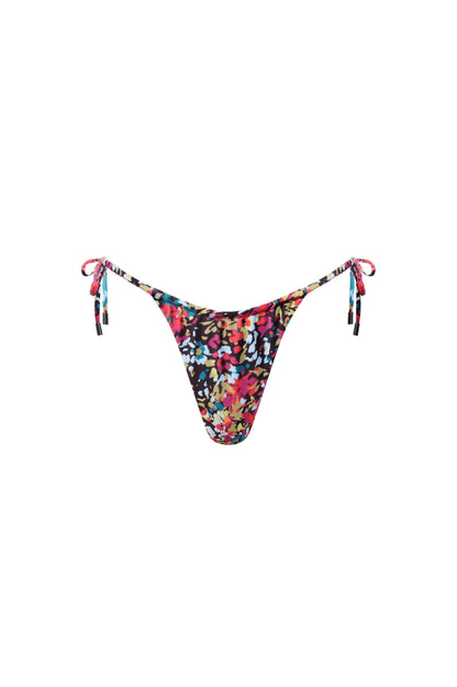 Waikiki Side Tie Bikini Bottom – Red Confetti
