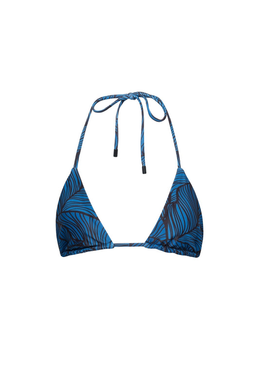 Waikiki Triangle Bikini Top – Blue Leaf