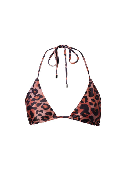 Waikiki Triangle Bikini Top – Leopard
