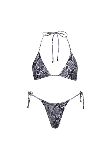 Waikiki Triangle String Bikini Set – Snake