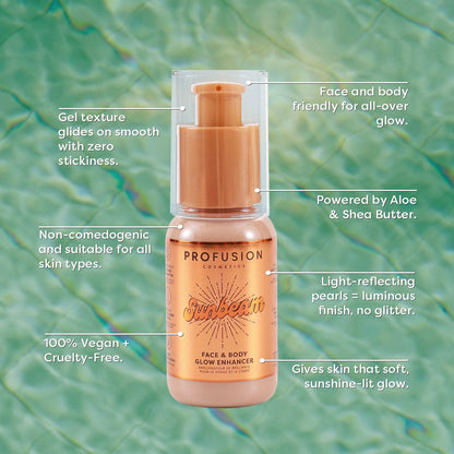 West Coast Glow | Sunbeam Face & Body Glow Enhancer | Daily Health & Beauty