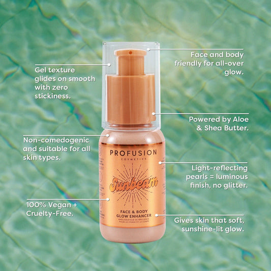 West Coast Glow | Sunbeam Face & Body Glow Enhancer | Daily Health & Beauty