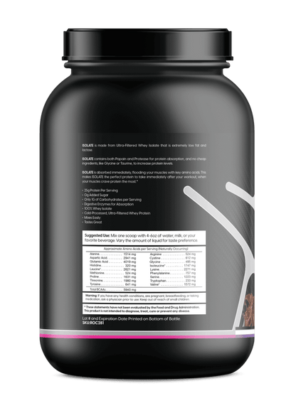 Whey Isolate Protein Chocolate 2LB | 25g Protein, Zero Sugar | ONE ZTRIKE by ZNETICS