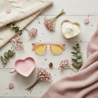 Rose Quartz Blue Light Blocking Glasses - DreamWalkerz Crystal Collection