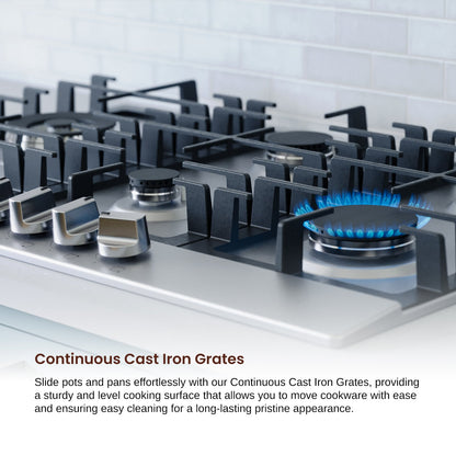 Rangaire 30" Gas Cooktop 5 Burners Stainless Steel RCG301S