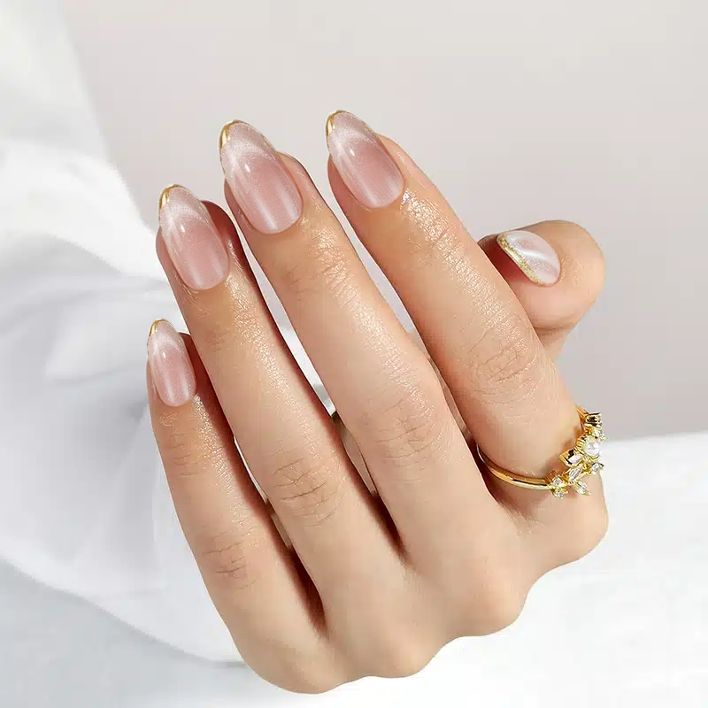 Knightshield Almond Nails - Press On Nails | Long Lasting & Reusable